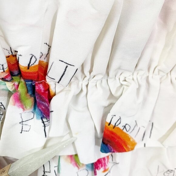 Hilda Henri cap sleeve rainbow girl's‎ zoya poem fit and flare dress - Size 8 - Picture 4 of 11